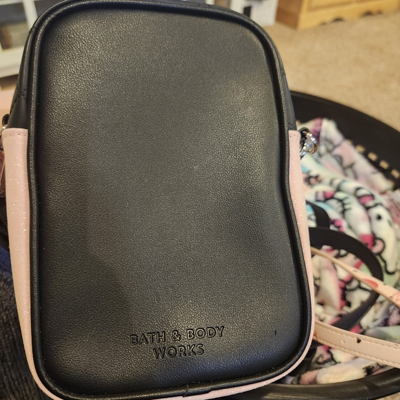 Bath & Body Works Pink and Black Crossbody Bag - Picture 3 of 3